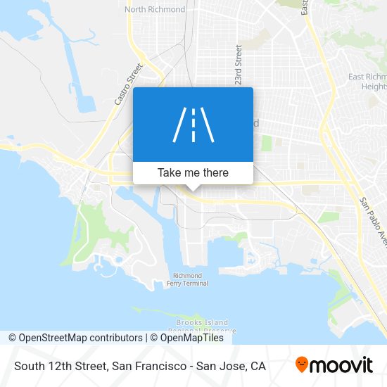 South 12th Street map