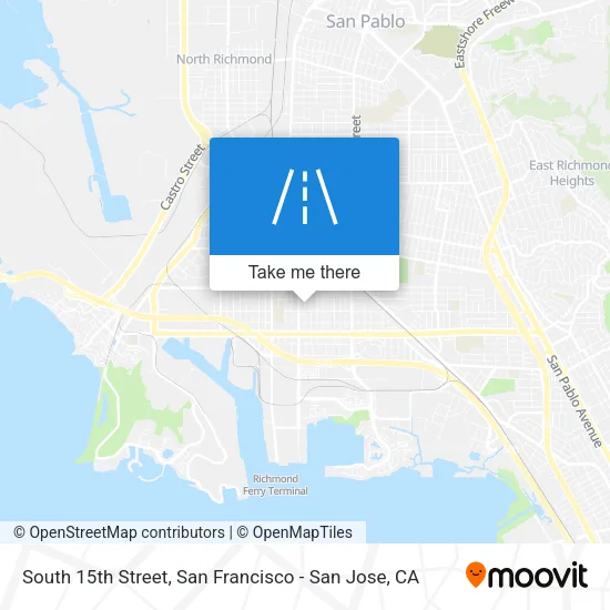 South 15th Street map