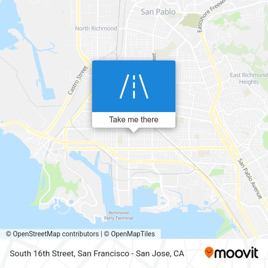 Mapa de South 16th Street