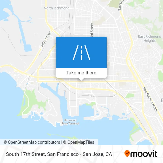 South 17th Street map