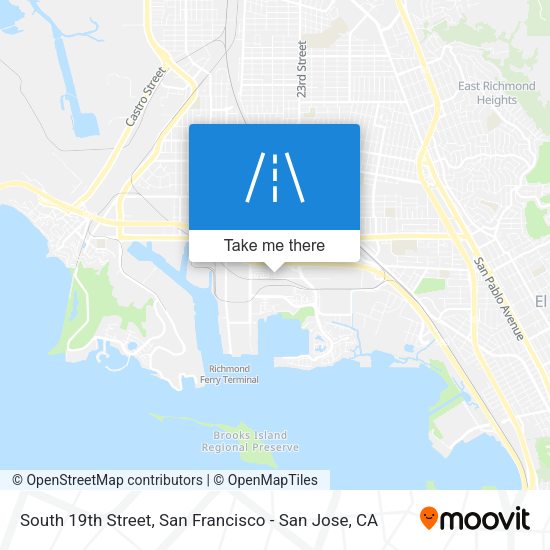 South 19th Street map