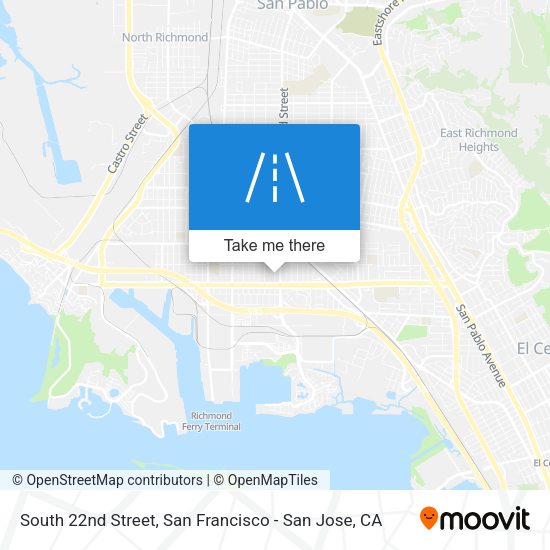 South 22nd Street map