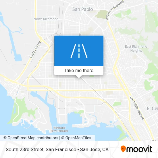 South 23rd Street map
