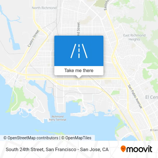 South 24th Street map