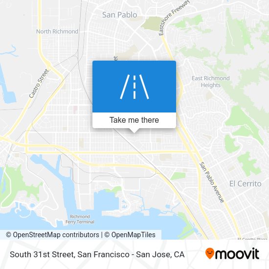 South 31st Street map