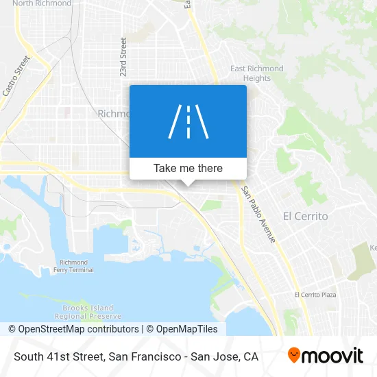 South 41st Street map