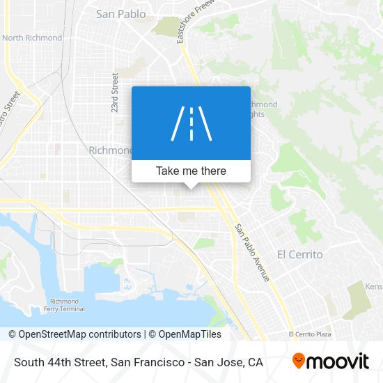 South 44th Street map