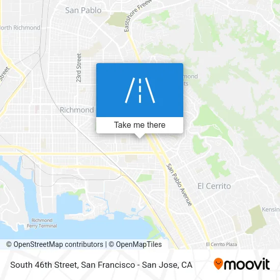 Mapa de South 46th Street