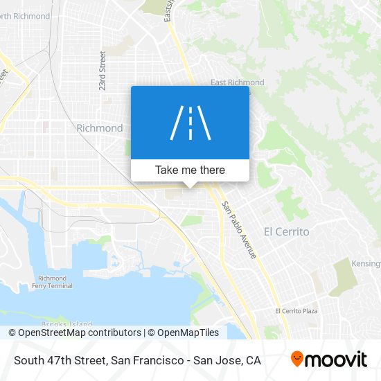 South 47th Street map