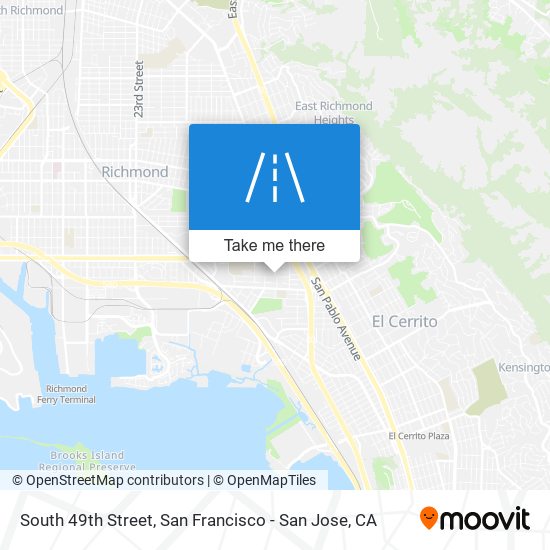 South 49th Street map