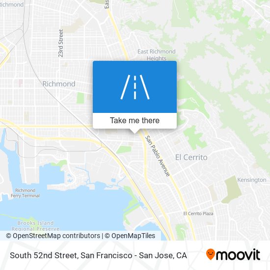 Mapa de South 52nd Street