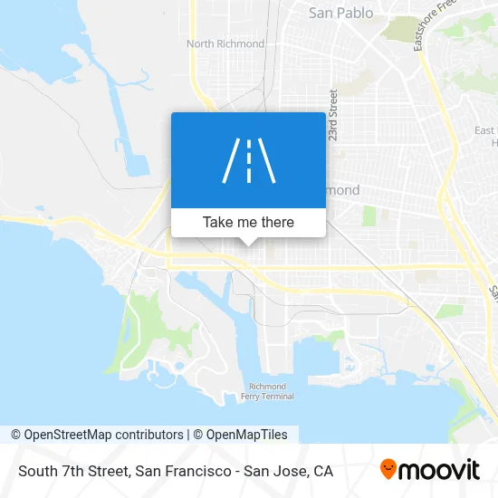 South 7th Street map
