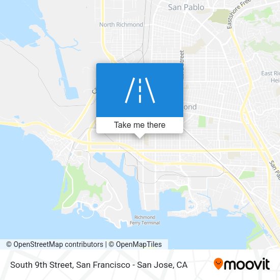 Mapa de South 9th Street