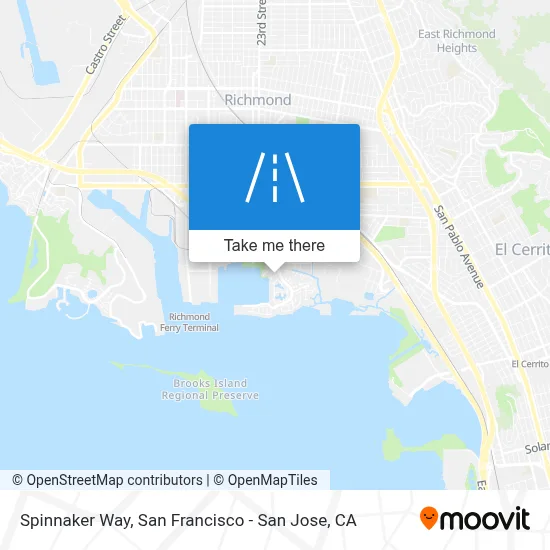 Spinnaker Way map