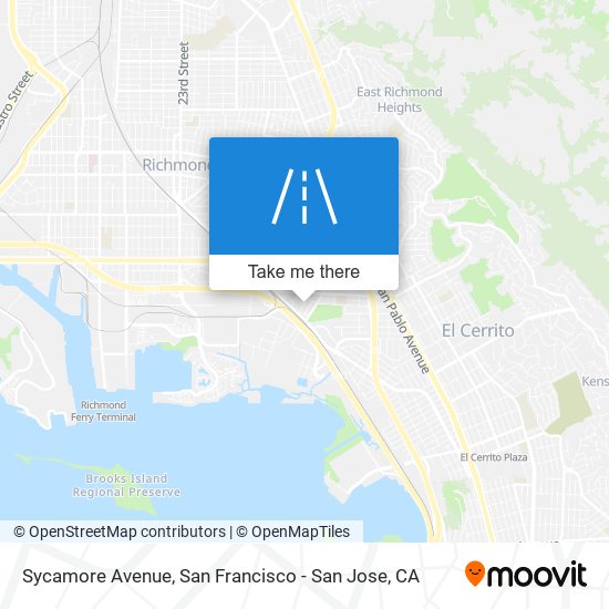 Sycamore Avenue map