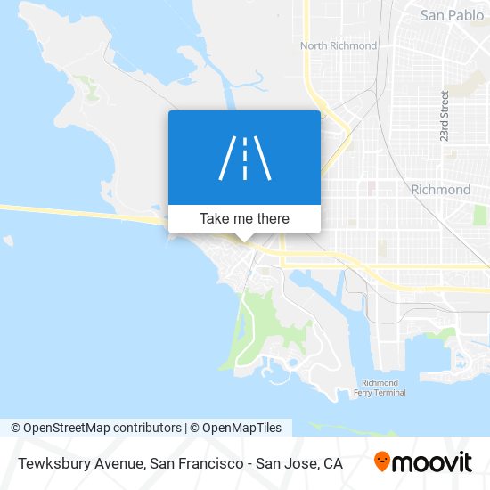 Tewksbury Avenue map