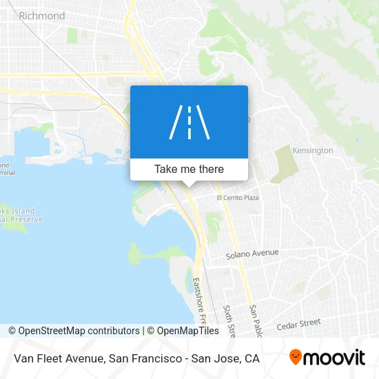 Van Fleet Avenue map