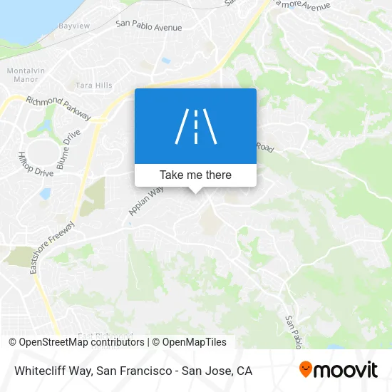 Whitecliff Way map