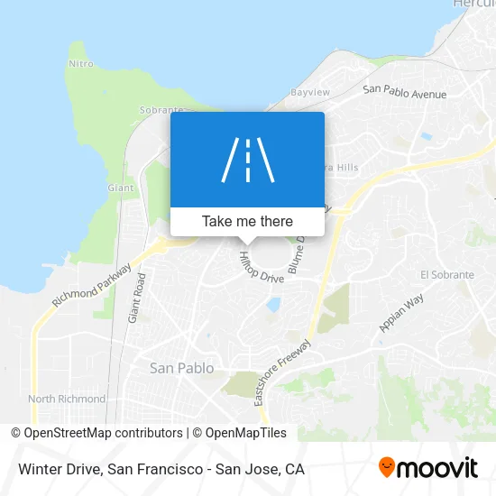 Winter Drive map