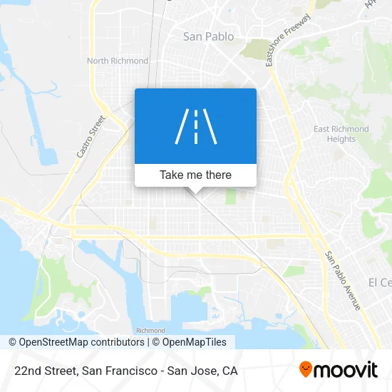 22nd Street map