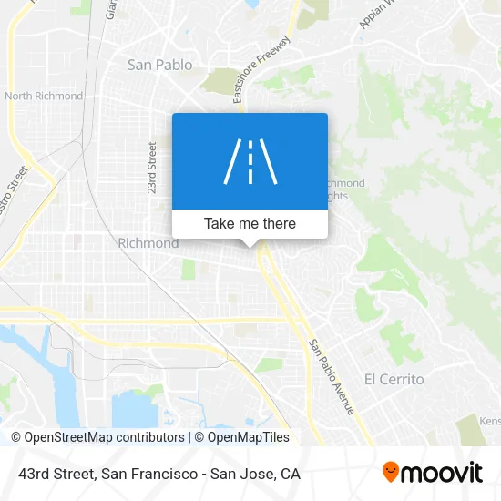 43rd Street map