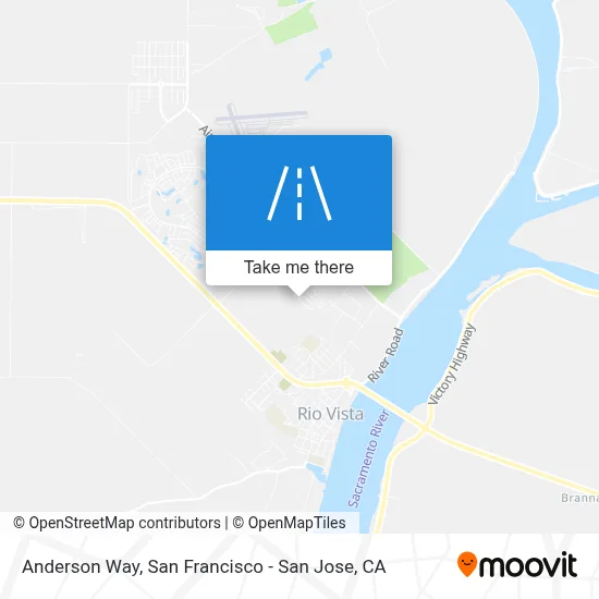 Anderson Way map
