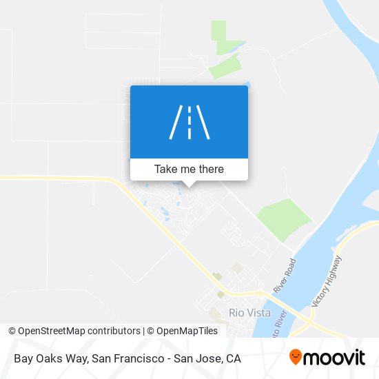 Bay Oaks Way map