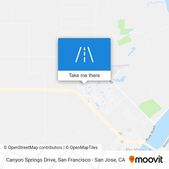 Mapa de Canyon Springs Drive