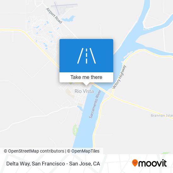 Delta Way map