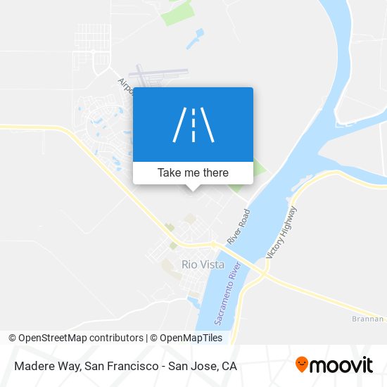 Madere Way map