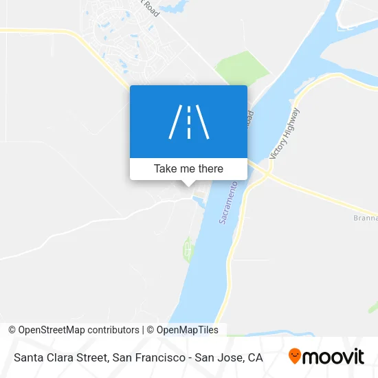 Santa Clara Street map