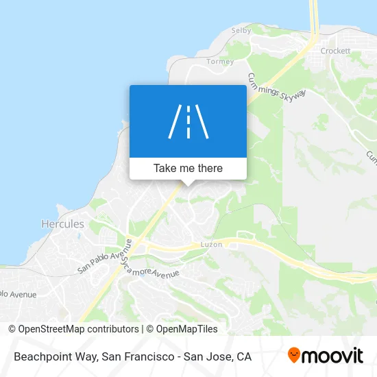 Beachpoint Way map