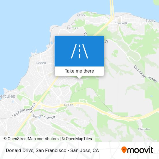 Mapa de Donald Drive
