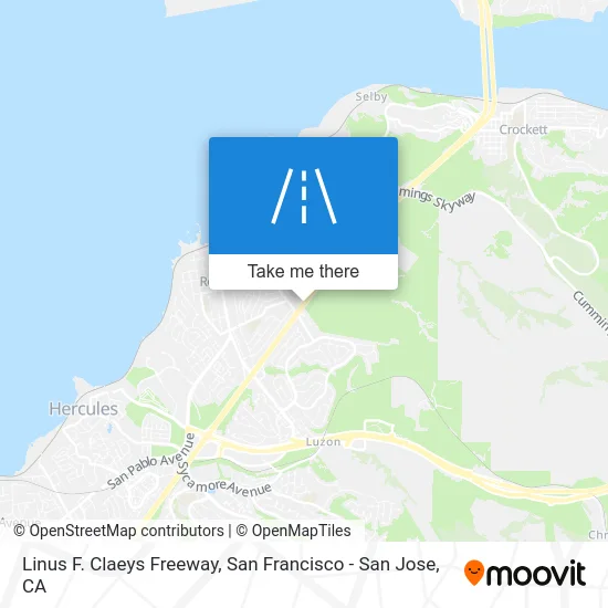 Linus F. Claeys Freeway map