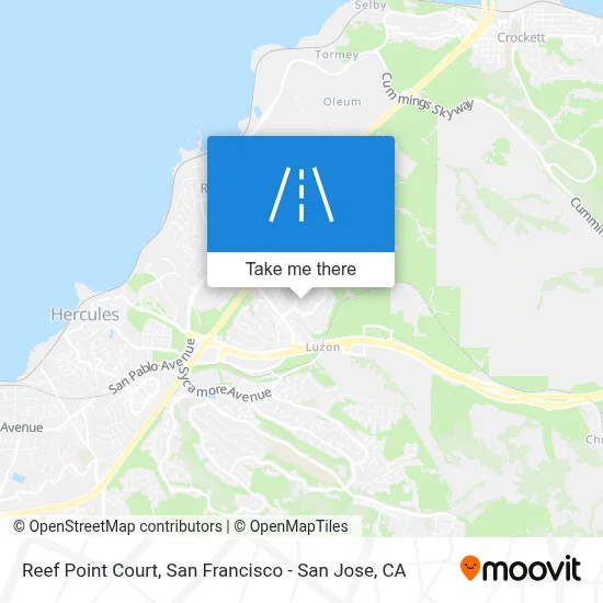 Reef Point Court map