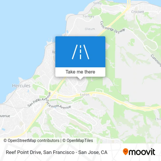 Reef Point Drive map