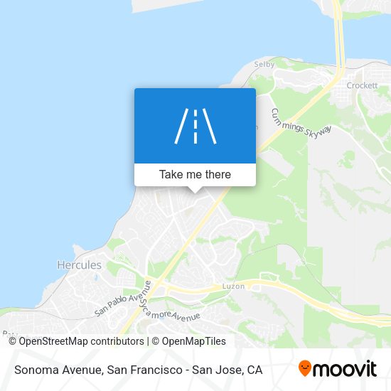 Mapa de Sonoma Avenue