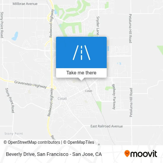 Beverly Drive map
