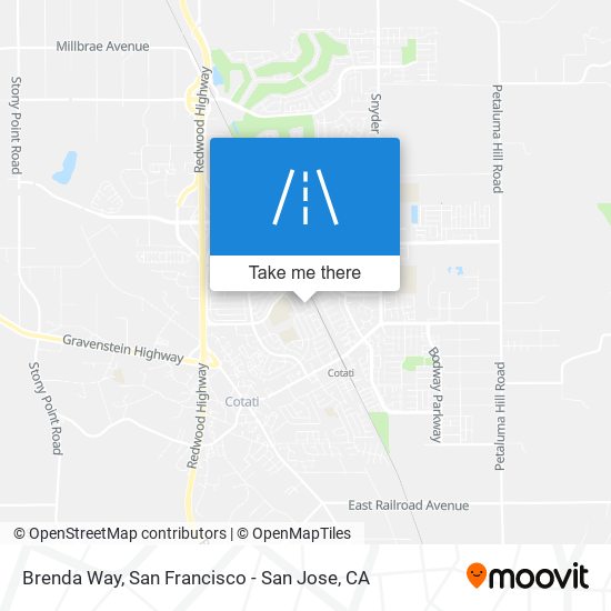 Brenda Way map