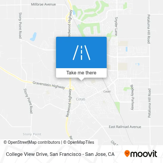 College View Drive map