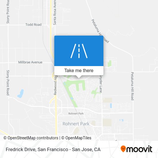 Mapa de Fredrick Drive