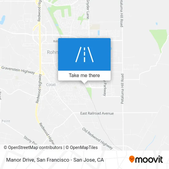 Manor Drive map