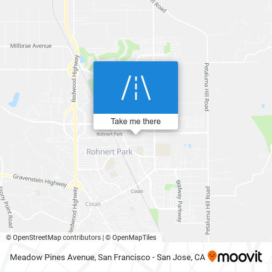 Meadow Pines Avenue map