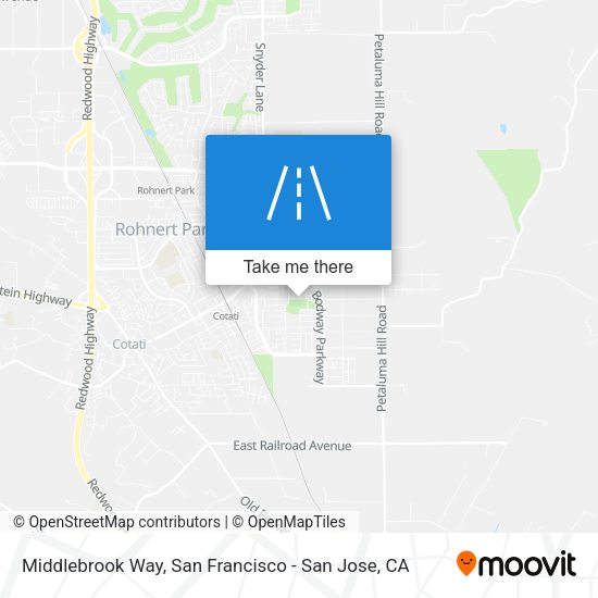 Mapa de Middlebrook Way