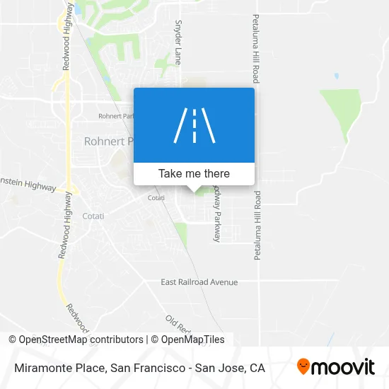 Miramonte Place map