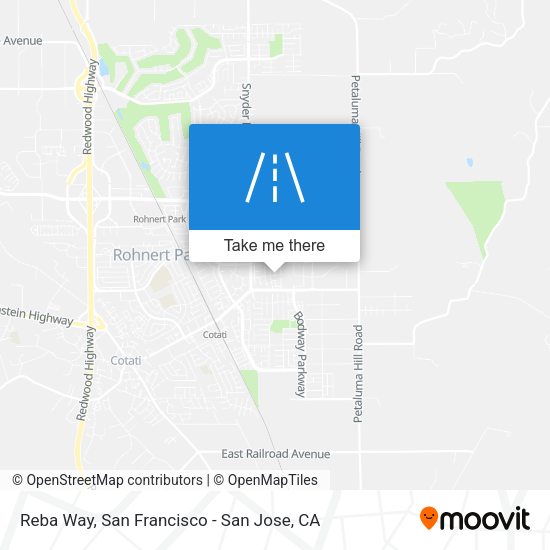 Reba Way map