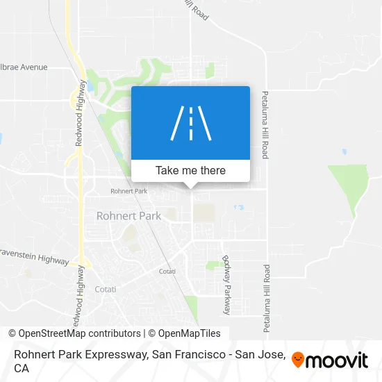 Rohnert Park Expressway map
