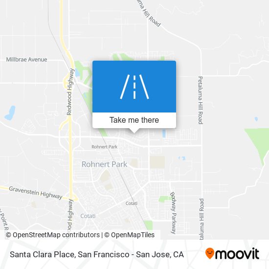 Santa Clara Place map