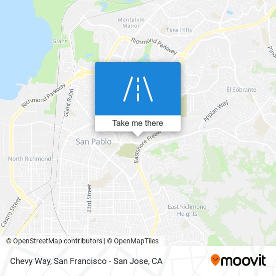 Chevy Way map
