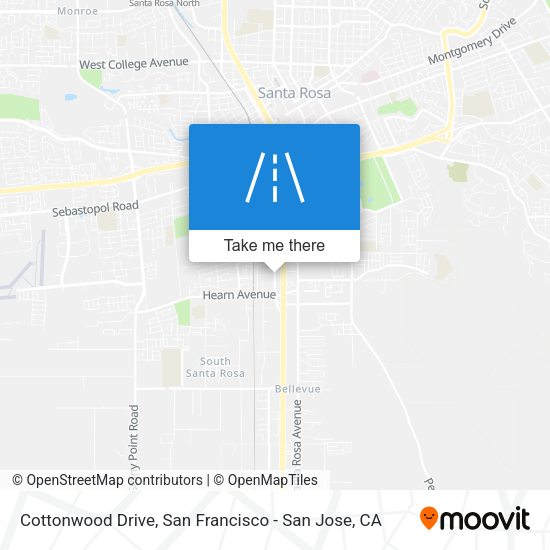Mapa de Cottonwood Drive